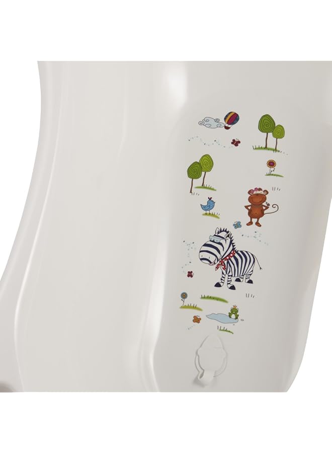 keeeper Keeper 84 Cm Baby Bath With Plug Hippo White - Image 3