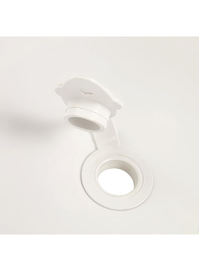 keeeper Keeper 84 Cm Baby Bath With Plug Hippo White - Image 4