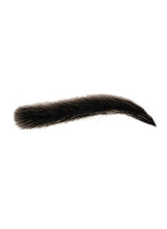 Suncolor Hair Fake Lace Eyebrows For Men Human Hair Black Brown Artifical Eyebrows (F1)  - Image 2