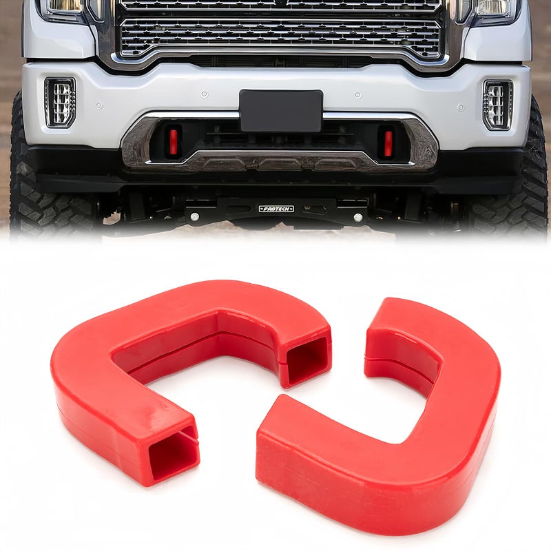 Tow Hooks Covers Fits for GMC Sierra 1500 20192024Vertical Tow Hooks Covers for GMC Sierra 1500 Accessories 20192024 Red