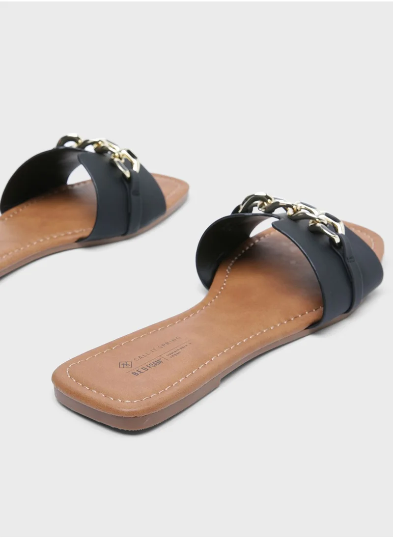 CALL IT SPRING Faux Leather Sandals