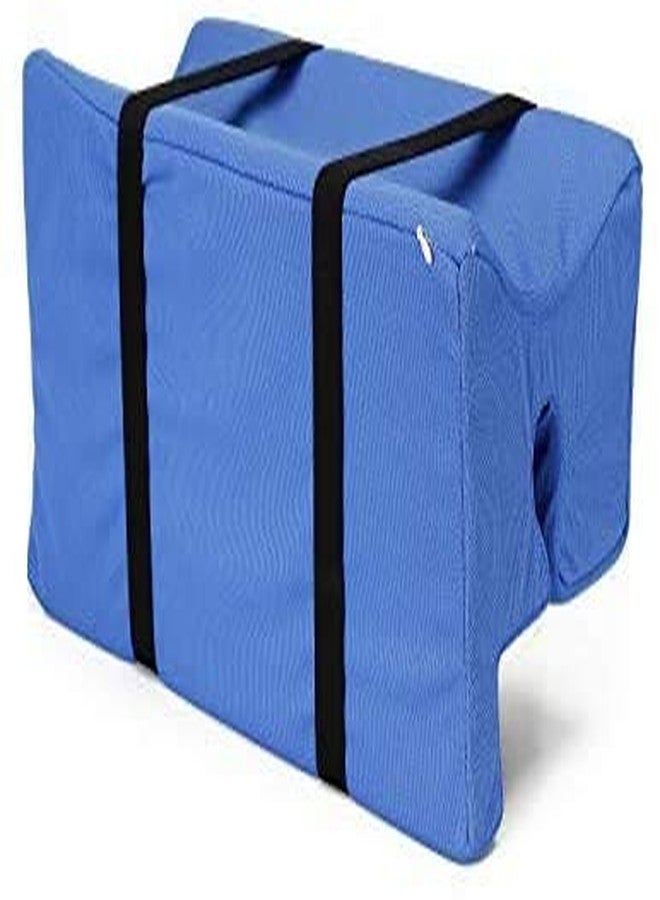 METRON- Wheelchair Armrest Pads Arm Through for Wheelchair Arm Pads Lateral Support Armrest Wheel Chair Parts Cushion Contoured Arm Support Elevator Rest Tray | Color Blue | Pack of 1 pc. - Image 1