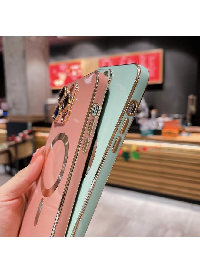 S-TOP Case For iPhone 12 Pro Magsafe Plating TPU Phone Case with Lens Film - Image 4
