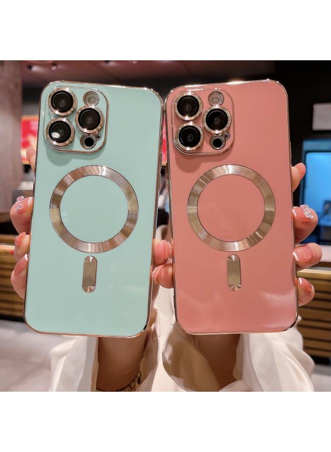 S-TOP Case For iPhone 12 Pro Magsafe Plating TPU Phone Case with Lens Film - Image 2