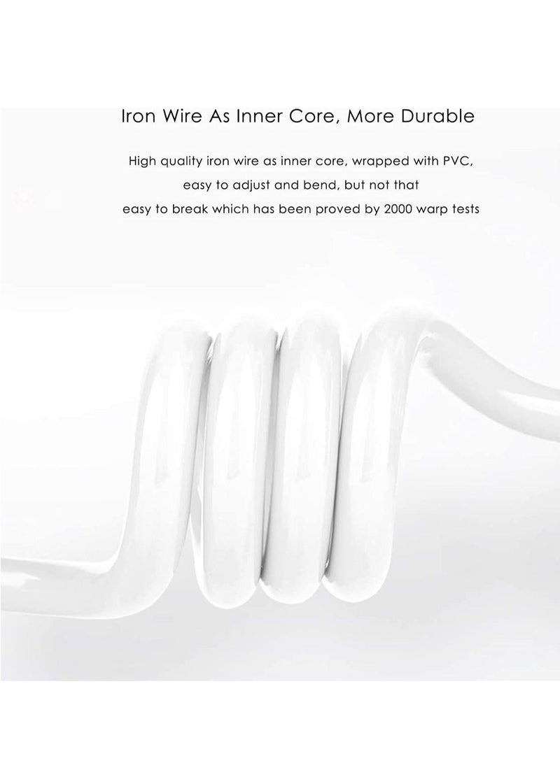 SYOSI Tablet Phone Stand Height & Angle Adjustable Swivel 360 Degree Rotation Gooseneck Flexible Arm Clamp Mount, Metal Holder for 4.3” to 7.1” Tablets and All Smartphones - Black - Image 4