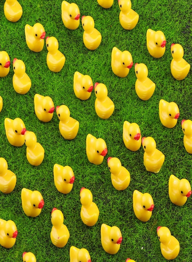TINKRSTUFF 150PCS Mini Resin Animals Cute Yellow Tiny Ducks,Miniature Duck Figures to Hide,Little Animal Small Figurines Bulk for Topper Desk Garden Dollhouse Landscape Aquarium Ornaments DIY Crafts & Decor - Image 5