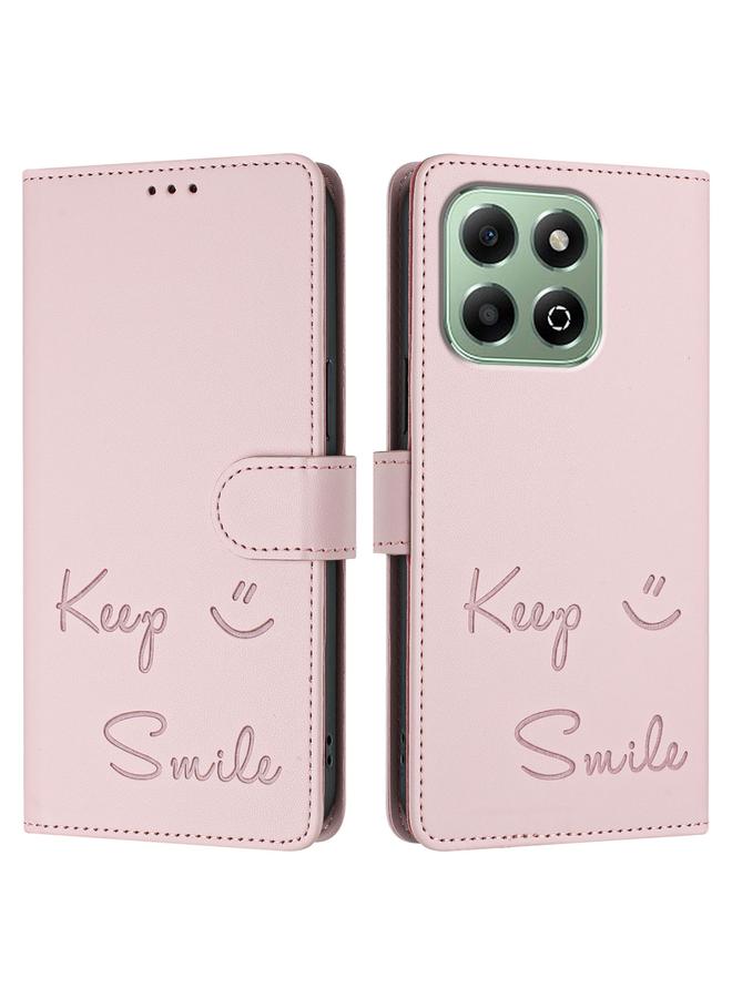 S-TOP Case For Honor X6b Smile Embossing RFID Leather Phone Case - Image 3
