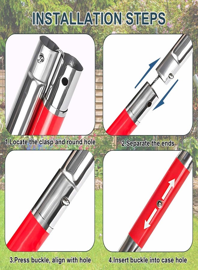 Lconvicely 50in Multi-Functional Snake Grabber Tool Set，Collapsible Snake Catcher with Wide Jaw, Stainless Steel Snake Tongs with Non-Slip Grip Handle - Image 4