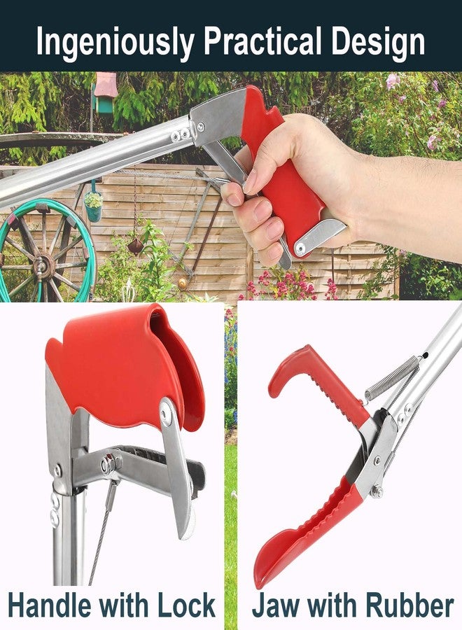 Lconvicely 50in Multi-Functional Snake Grabber Tool Set，Collapsible Snake Catcher with Wide Jaw, Stainless Steel Snake Tongs with Non-Slip Grip Handle - Image 3