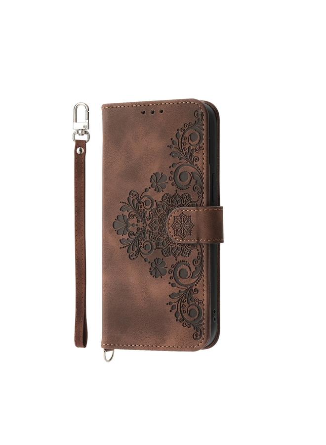 S-TOP Case For Honor Magic5 Skin Feel Flowers Embossed Wallet Leather Phone Case - Image 2