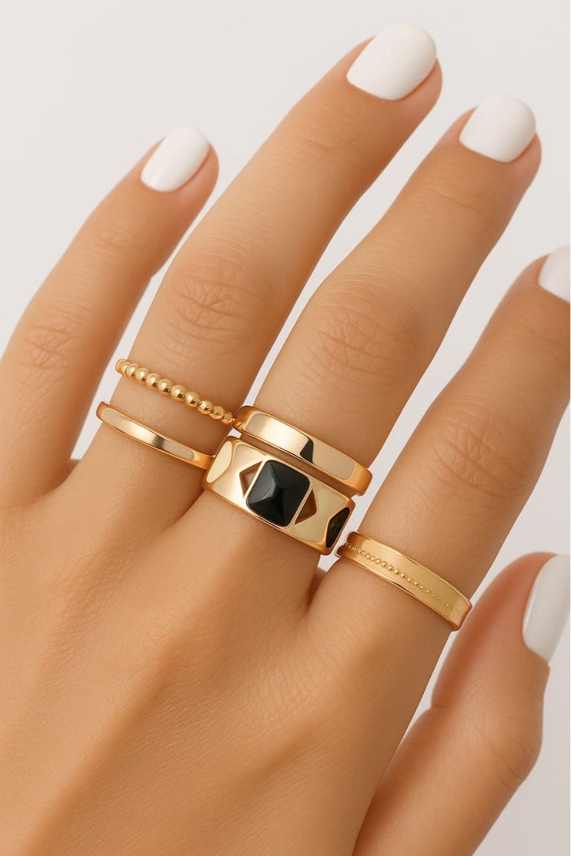 ROMAD Elegant gold rings with luxurious details that reflect refined taste and modern femininity. - Image 4