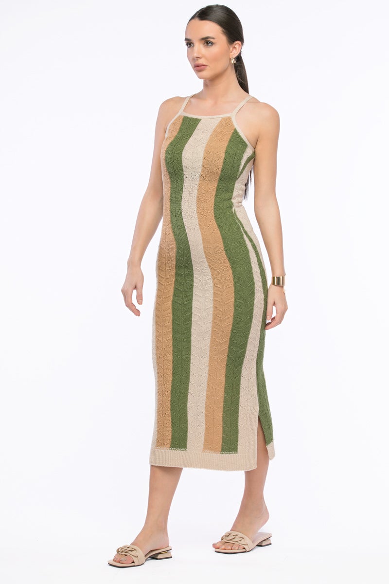 RINA Fine Line Midi Dress - Image 2