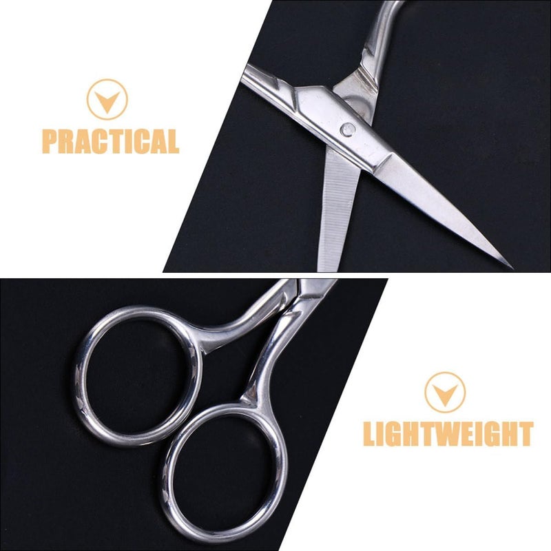 Wide range compatible material 3pcs Stainless Steel Eyebrow Scissors Pointed Tip Small Metal Scissors for Face Hair Grooming Portable Eyebrow Trimmer for Women and Men Bug proof seal Easy handling optimized design Working day delivery service Transparent body Temp & permanent project compatible Multi usage Multi option design All item simple matching build Space saving design picks General purpose design Intra-city fast distribution Heat resistant Multi-use well optimized build Globally spread simple design Elegant practical design Gulf standard sizing alternatives Wide range compatible material Solid anti-deform Connectable modular Suburban residential ship Foldable Carefully selected material Chemical free Daily life matching design - Image 3