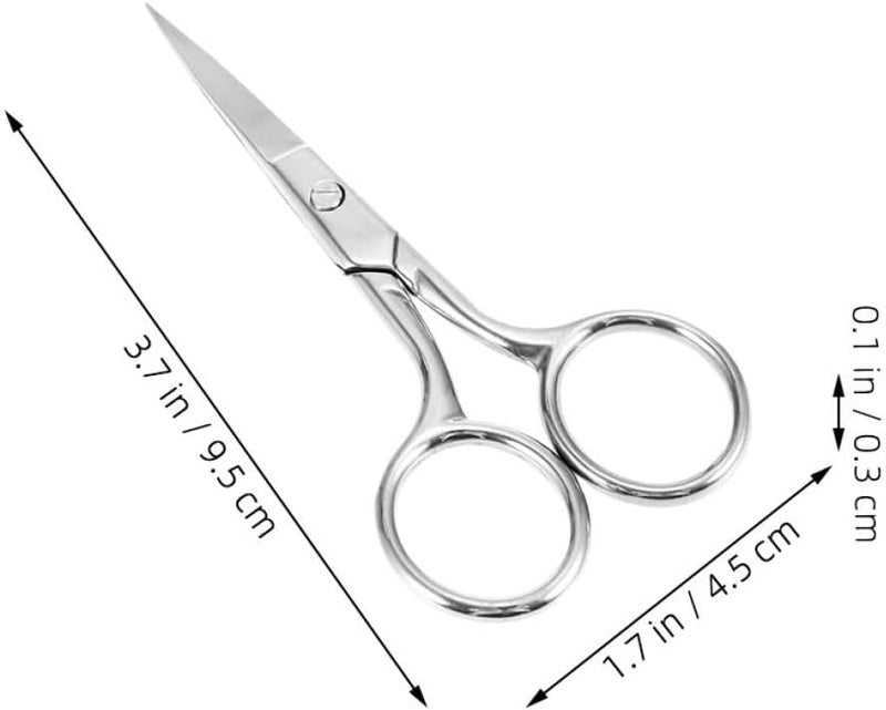 Wide range compatible material 3pcs Stainless Steel Eyebrow Scissors Pointed Tip Small Metal Scissors for Face Hair Grooming Portable Eyebrow Trimmer for Women and Men Bug proof seal Easy handling optimized design Working day delivery service Transparent body Temp & permanent project compatible Multi usage Multi option design All item simple matching build Space saving design picks General purpose design Intra-city fast distribution Heat resistant Multi-use well optimized build Globally spread simple design Elegant practical design Gulf standard sizing alternatives Wide range compatible material Solid anti-deform Connectable modular Suburban residential ship Foldable Carefully selected material Chemical free Daily life matching design - Image 2