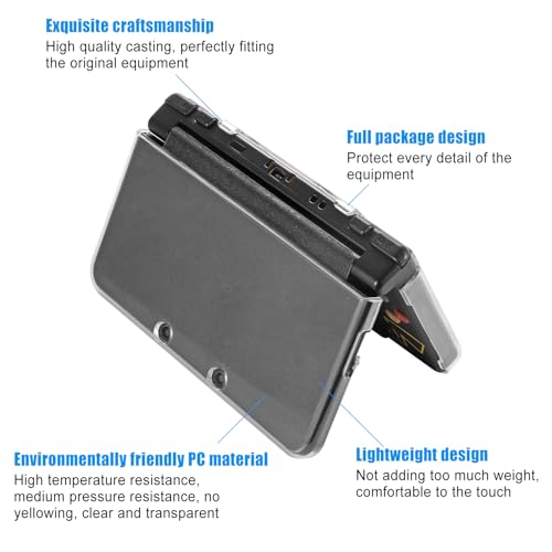 VSEER New 3DS Case - Ultra Clear Crystal Transparent Hard Shell Protective Case Cover Skin for Nintendo New 3DS - [New Modified Hinge-Less Design] - Image 5