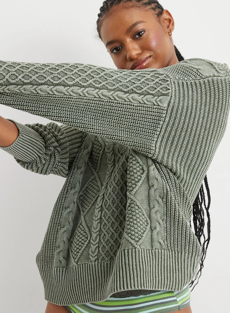 Aerie Cable Knitted Sweater
