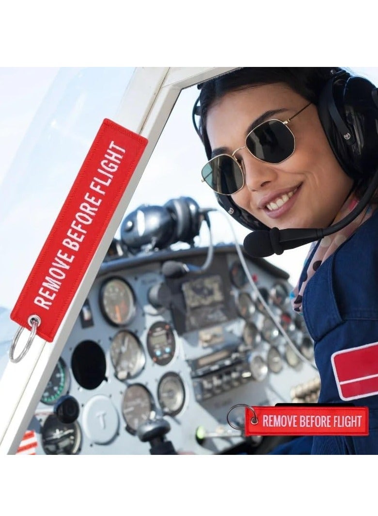 Oasisgalore Remove Before Flight Keychain Motorcycle Aviation Tag - Image 5