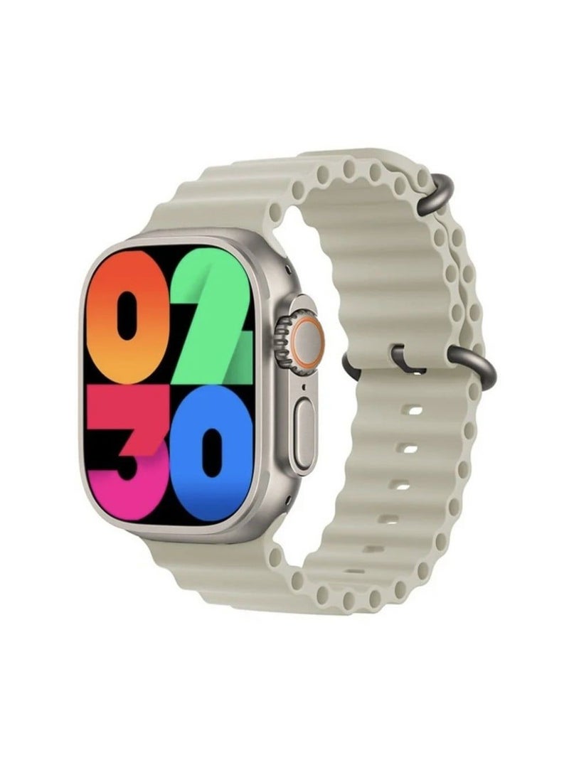 Ultra 2 Smart Watch Rechargeable 7 in 1 with Replaceable Multicolor Straps