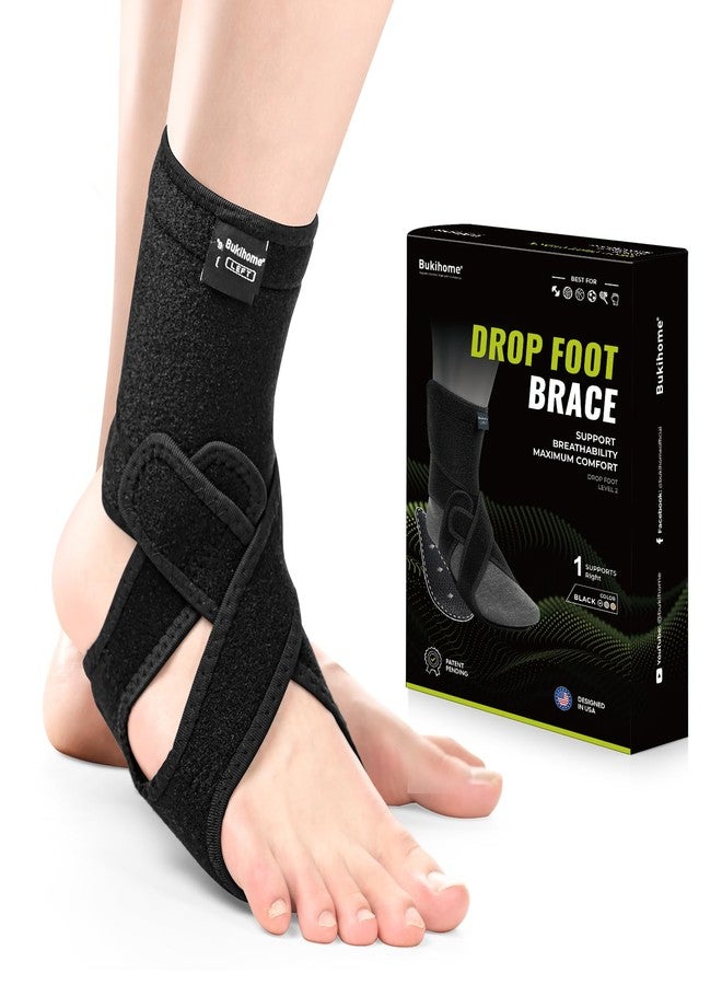 Bukihome Adjustable AFO Foot Drop Brace - Foot Support for Walking with Shoes, Socks, or Barefoot - Relieves Foot Drop, Plantar Fasciitis, Stroke & MS Recovery - Unisex（Right） - Image 1