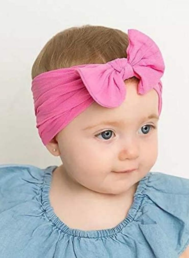 آي ميس يو 16 لونًا من عصابات رأس عمامة واسعة وناعمة، أغطية رأس على شكل فيونكة شعر للفتيات الصغيرات والرضع وإكسسوارات شعر الأطفال حديثي الولادة - Image 2