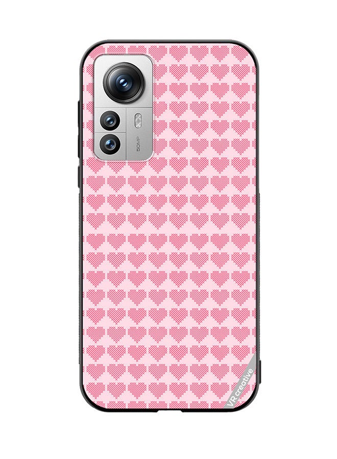 VR CREATIVE Protective Case Cover For Xiaomi 12 Pro Strips Design Multicolour - Image 1