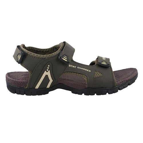 FUEL Rambo-04 Comfortable & Lightweight of Anti-Skid Flexible & Breathable for Running & Walking Stylish Casual Sandal For Men's (Olive-7UK) - Image 2