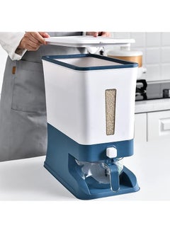 AMERTEER Rice Dispenser storage container, 25 Pounds Food Storage Container Sealed Grain Container Storage, Multi Purpose Plastic Rice Bin Storage for Cereal, Corns and Nuts, Moisture Proof  - Image 5
