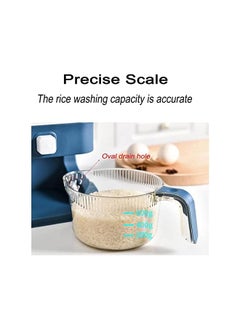 AMERTEER Rice Dispenser storage container, 25 Pounds Food Storage Container Sealed Grain Container Storage, Multi Purpose Plastic Rice Bin Storage for Cereal, Corns and Nuts, Moisture Proof  - Image 4