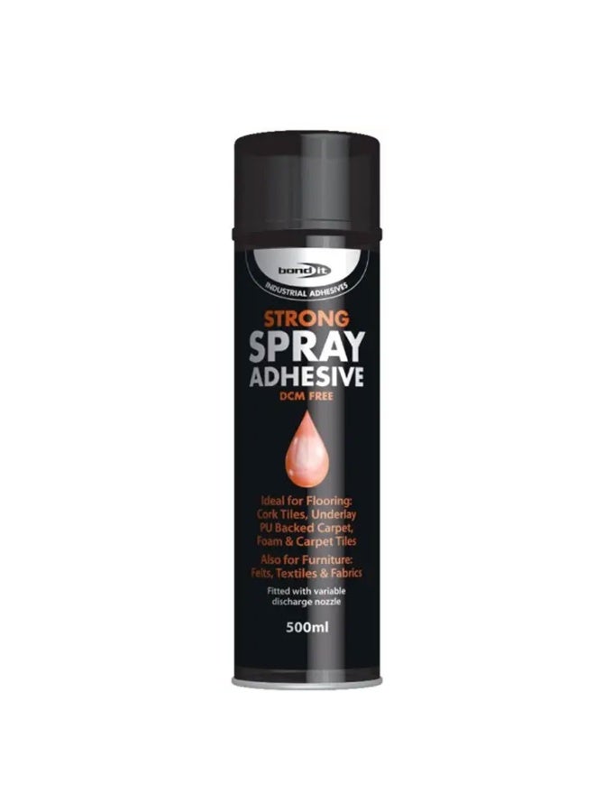 Bond It Aerosol Spray Adhesive 500ml – Multi-Purpose Strong Spray Glue, Non-Chlorinated, DCM-Free, Long-Lasting Bond for Wood, Metal, Foam & Fabric - Image 1