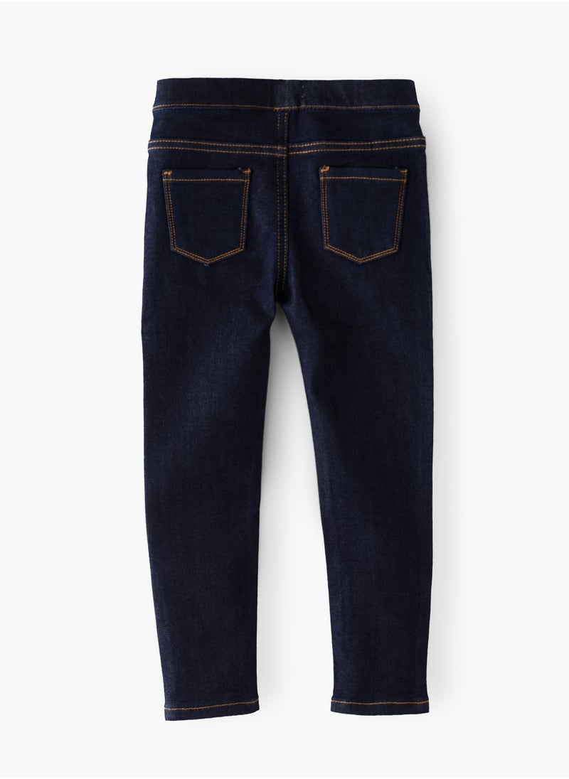 Jelliene Denim Fun & Flexibility: Girls Stretchy Jeggings All-Day Comfort & Stylish Appeal  - Image 2
