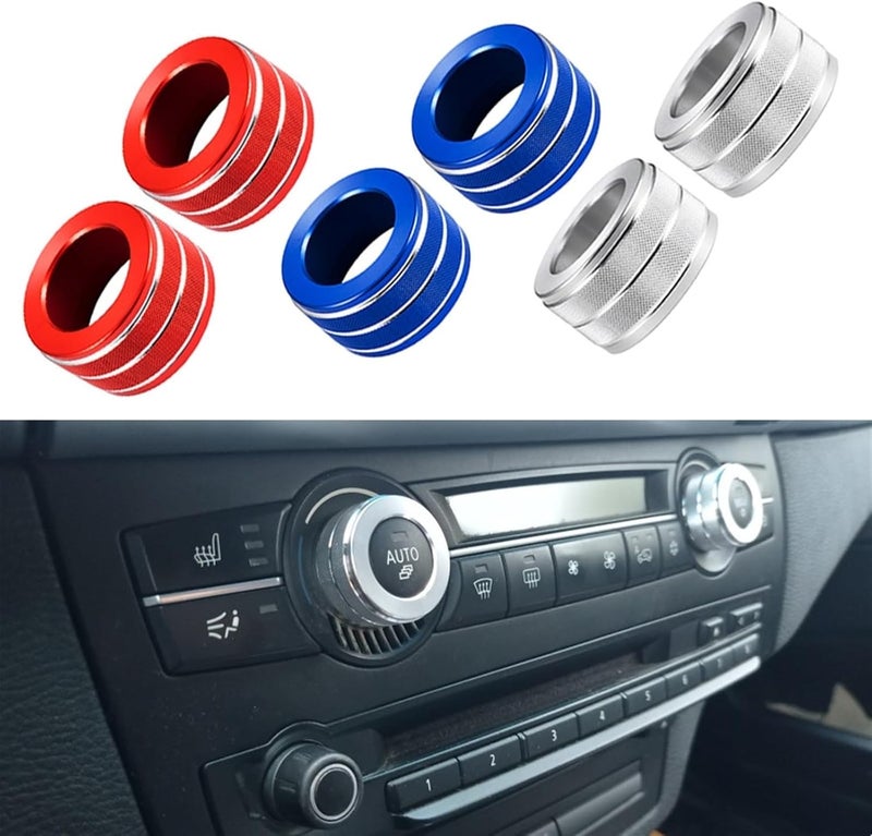 Yurefax Aluminium Alloy Control Knob Cover Ring for BMW - Image 3