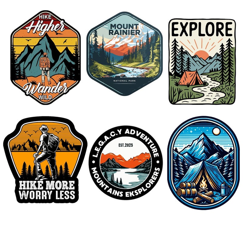 LAZYCHUNKS ® New Unique Mountain,Marvel,Space,Mars,God,Camping,Outdoor Living Patches|New Clothing Accessories for Enhance The Beauty of T-Shirt,Jacket,Bags,Caps,etc. - Image 1