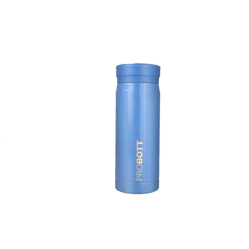 PROBOTT Probott Wow 200ml Stainless Steel Vacuum Insulated Flask for Kids | Perfect Water Bottle for Baby, Blue | Wide Mouth | Easy to Open & Carry | Hot & Cold | Perfect for Toddlers | Leakproof  - Image 1