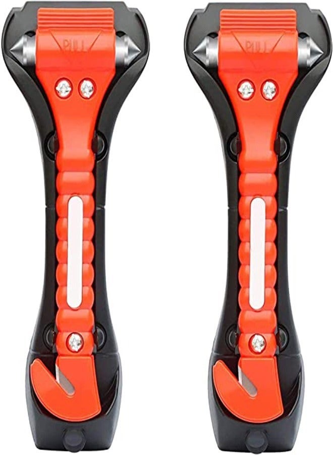 Captaintech Car Emergency Escape Window Break Hammer, Safety Seat Belt Cutter Tool Car Auto Safety Hammer Window Break Hammer Safety Seat Tool Tech Emergency Hammer Seat Belt Cutter - Image 1