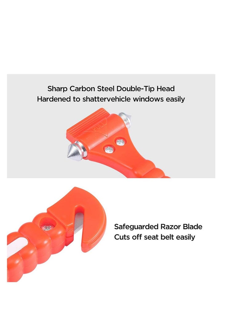 Captaintech Car Emergency Escape Window Break Hammer, Safety Seat Belt Cutter Tool Car Auto Safety Hammer Window Break Hammer Safety Seat Tool Tech Emergency Hammer Seat Belt Cutter - Image 5