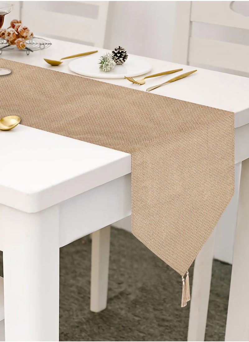 CHRISTMAS MAGIC Christmas Table Runner Gold 32x180cm  - Image 4