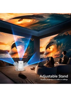 Generic HY-300 Pro Mini Projector,4K 1080P HD Portable Home Theater for Outdoor Activities & Office Learning, Lightweight Design, Compatible with Android & iPhone for Direct Connection  - Image 3