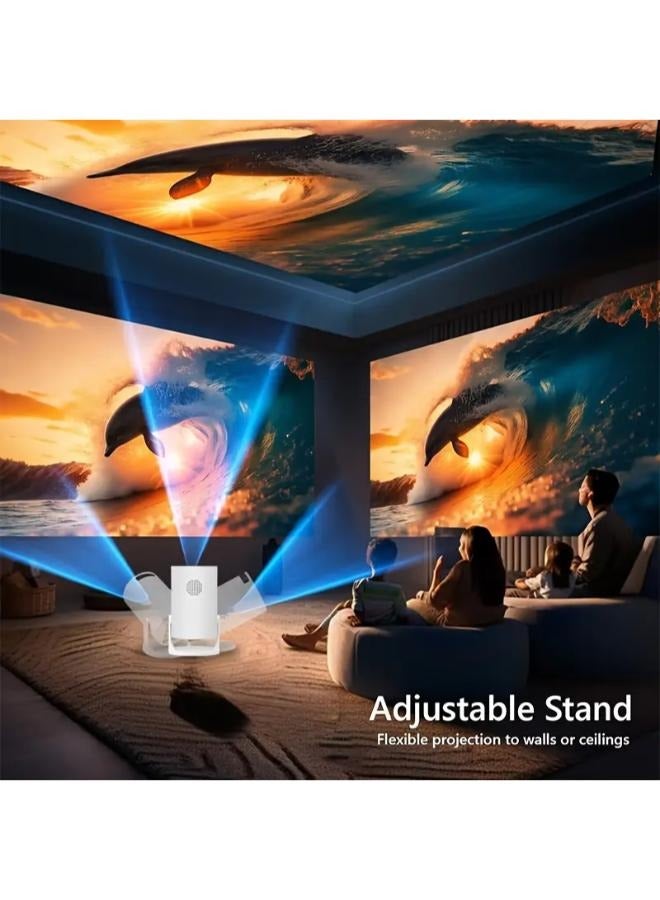 HY-300 Pro Mini Projector,4K 1080P HD Portable Home Theater for Outdoor Activities & Office Learning, Lightweight Design, Compatible with Android & iPhone for Direct Connection  - Image 3