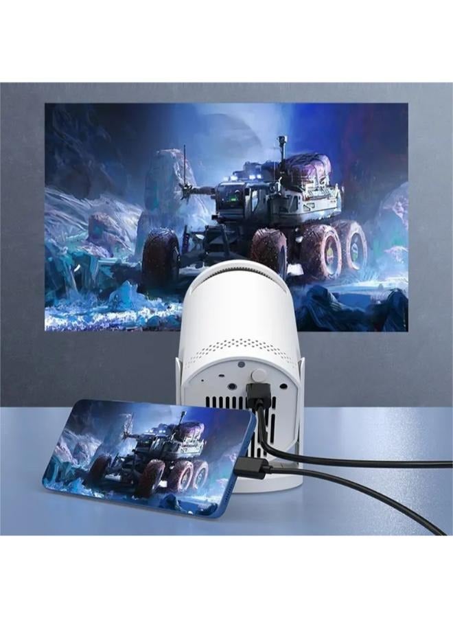 HY-300 Pro Mini Projector,4K 1080P HD Portable Home Theater for Outdoor Activities & Office Learning, Lightweight Design, Compatible with Android & iPhone for Direct Connection  - Image 4