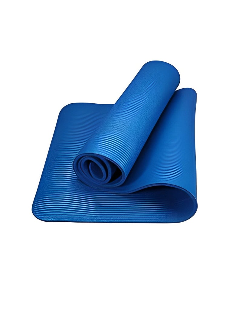 أتش برو حصيرة يوغا من إتش برو بسماكة 8 ملم باللون الأزرق | سجادة غير قابلة للانزلاق لتمارين اليوغا والبيلاتس والجيم واللياقة البدنية - Image 2