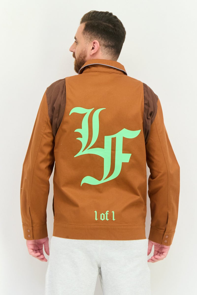 PUMA جاكيت خارجي طويل الأكمام للرجال من بومة × لافرانس، بني - Image 2