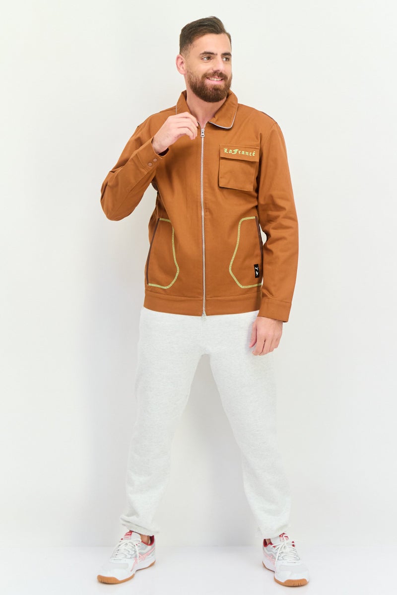 PUMA جاكيت خارجي طويل الأكمام للرجال من بومة × لافرانس، بني - Image 4