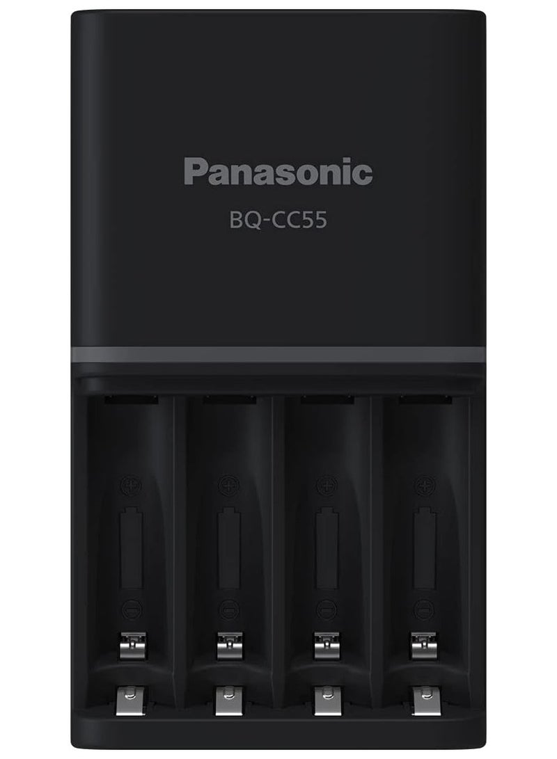 Panasonic Eneloop Pro Charger With Pack Of 4 Aa 2550Mah Rechargeable Batteries,K-KJ55HCC40T - Image 2