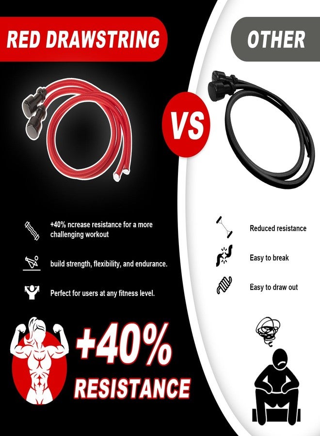VCTGAM® Double Power Resistance Cord Compatible with AeroPilates Reformers – Dual Resistance Replacement Cords, Fits Most Corded Pilates Machines - Image 3