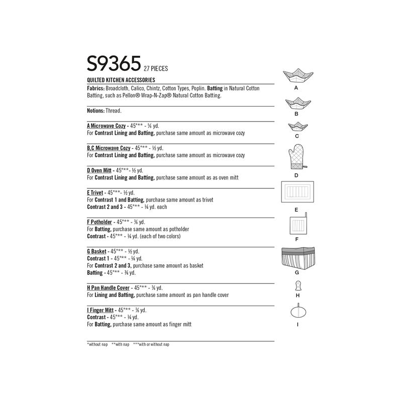 Simplicity Pattern ONE Size - Image 2