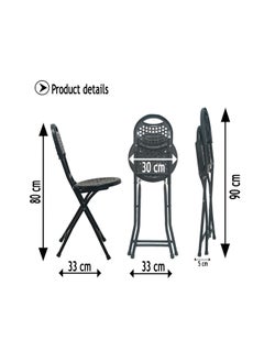 SunBoat Commerce Portable folding prayer chair – Black color  - Image 4