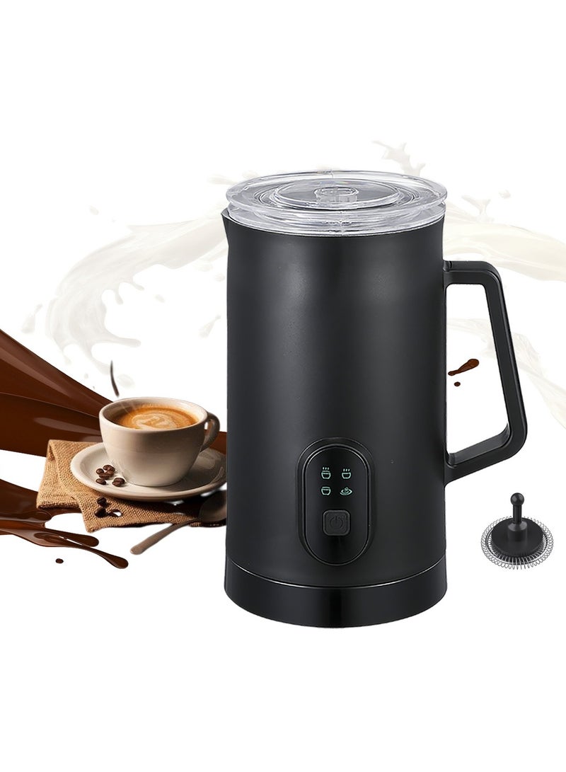 Acotsun Electric Milk Frother, Acotsun 4 in 1 Electric Milk Steamer,350ml Automatic Warm and Cold Foam frother for Coffee, Latte, Macchiato, Cappuccino, Hot Chocolate - Image 1