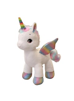 Tickles Cute Rainbow Unicorn Horse Soft Stuffed Plush Animal Toys For Kids Boys & Girls Birthday Gift (Color: White Size: 30 Cm)  - Image 2