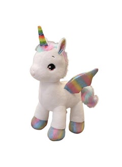 Tickles Cute Rainbow Unicorn Horse Soft Stuffed Plush Animal Toys For Kids Boys & Girls Birthday Gift (Color: White Size: 30 Cm)  - Image 3