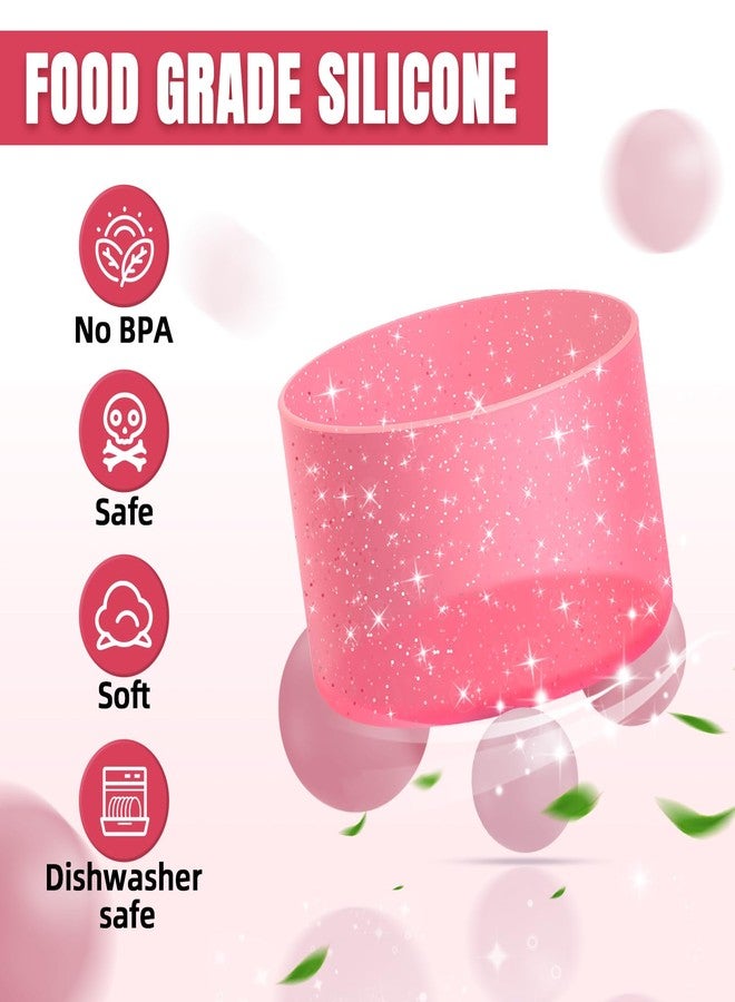 BKBY 2PCS Silicone Boot Compatible with Owala 30oz & 40oz FreeSip Sway Bottles & Tumblers, Protective Anti-Slip Bottom Cover Sleeve for Freesip Sway Tumbler (Transparent Pink) - Image 4